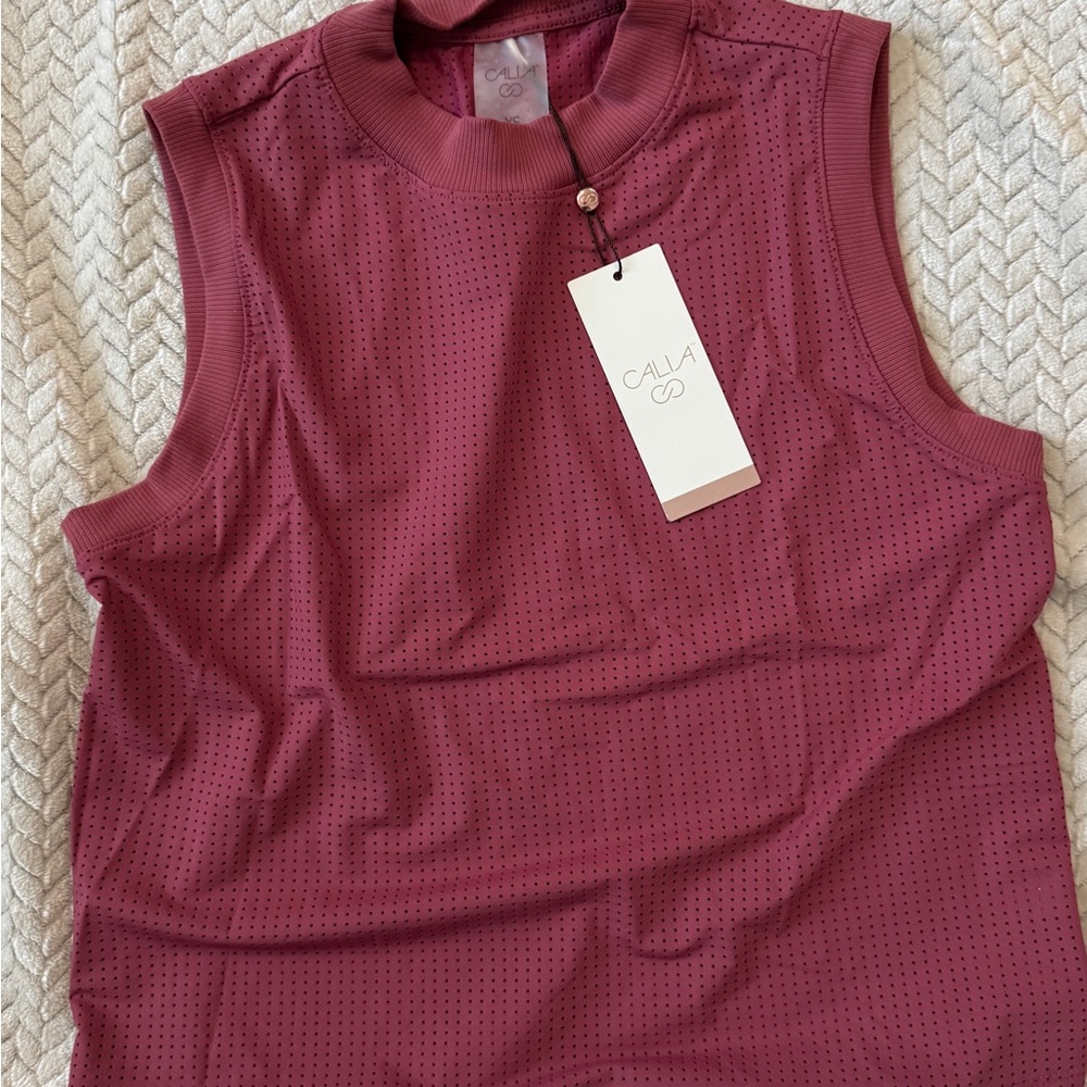 Calia Women's Muscle Tee - Deep Pink with tag new